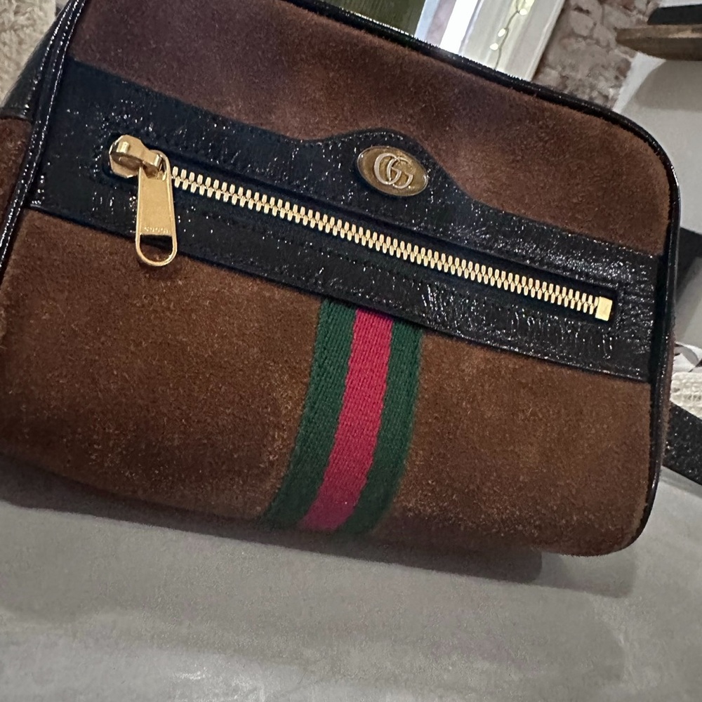 Rare Gucci Brown and black vintage waist bag - Picture 4 of 8